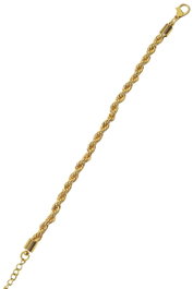 Heliophilia Silver Pulsera de Metal Dorada ELKGC68002